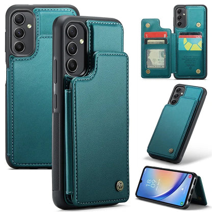 CASEME C22 Series for Samsung Galaxy A54 5G Case RFID Blocking Leather+TPU Phone Cover