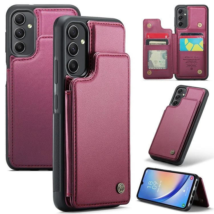 CASEME C22 Series for Samsung Galaxy A54 5G Case RFID Blocking Leather+TPU Phone Cover