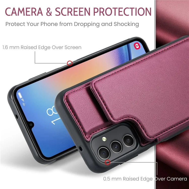 CASEME C22 Series for Samsung Galaxy A54 5G Case RFID Blocking Leather+TPU Phone Cover