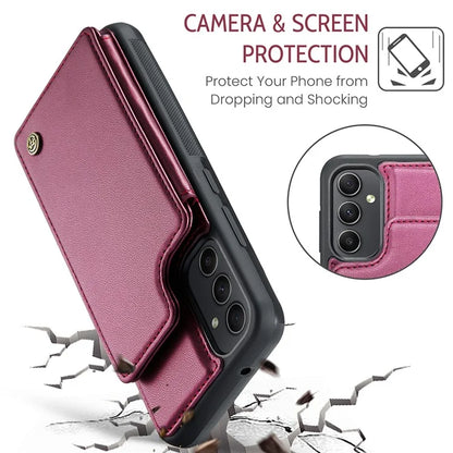 CASEME C22 Series for Samsung Galaxy A54 5G Case RFID Blocking Leather+TPU Phone Cover