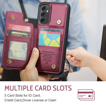 CASEME C22 Series for Samsung Galaxy A54 5G Case RFID Blocking Leather+TPU Phone Cover