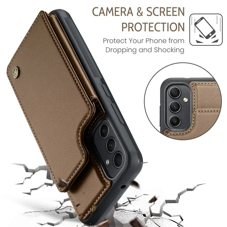 CASEME C22 Series for Samsung Galaxy A54 5G Case RFID Blocking Leather+TPU Phone Cover