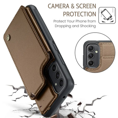 CASEME C22 Series for Samsung Galaxy A54 5G Case RFID Blocking Leather+TPU Phone Cover
