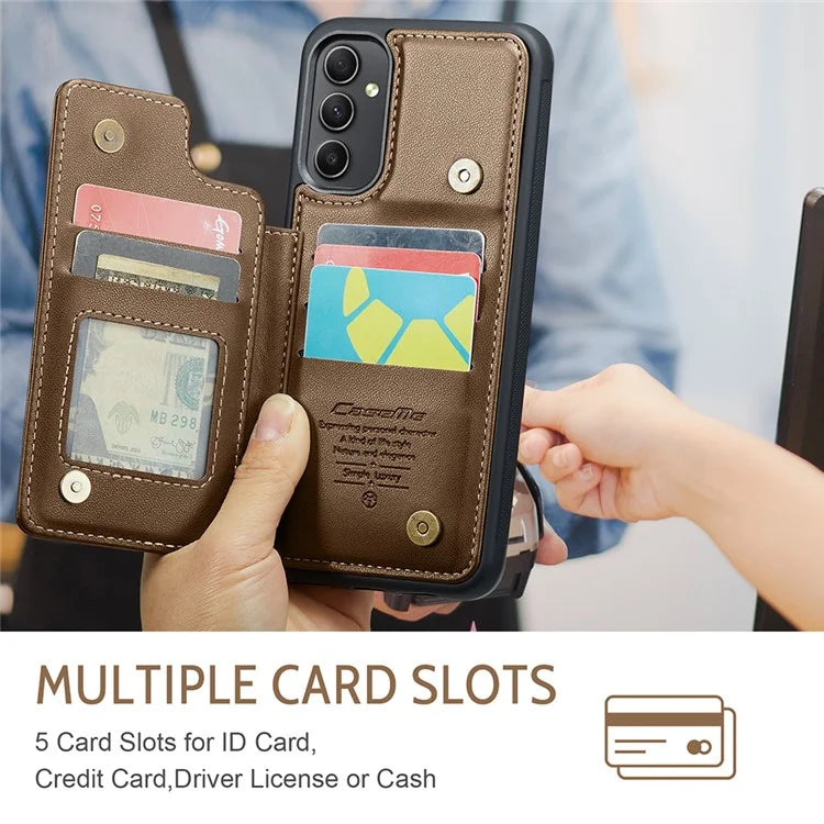 CASEME C22 Series for Samsung Galaxy A54 5G Case RFID Blocking Leather+TPU Phone Cover