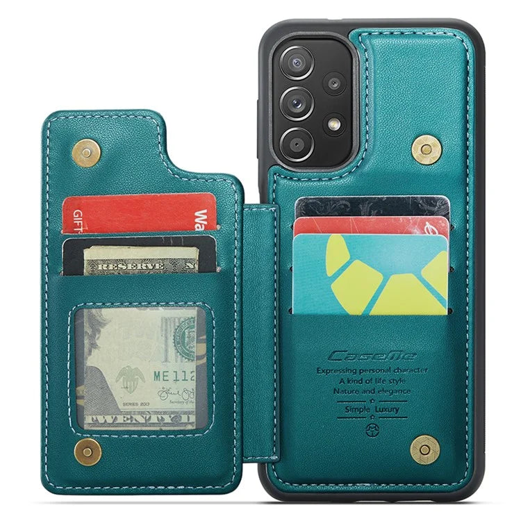CASEME C22 Series for Samsung Galaxy A52 4G / 5G / A52s 5G Case Card Holder Kickstand Phone Cover
