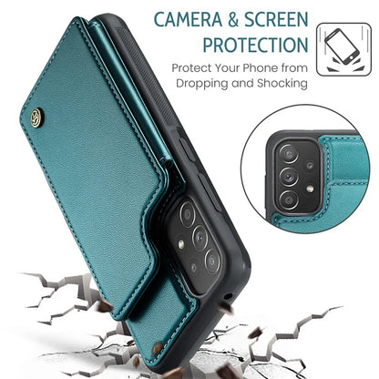 CASEME C22 Series for Samsung Galaxy A52 4G / 5G / A52s 5G Case Card Holder Kickstand Phone Cover