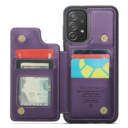 CASEME C22 Series for Samsung Galaxy A52 4G / 5G / A52s 5G Case Card Holder Kickstand Phone Cover
