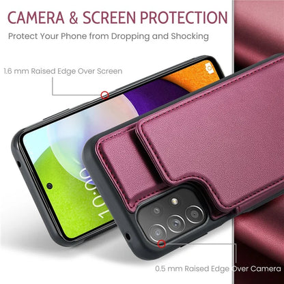CASEME C22 Series for Samsung Galaxy A52 4G / 5G / A52s 5G Case Card Holder Kickstand Phone Cover