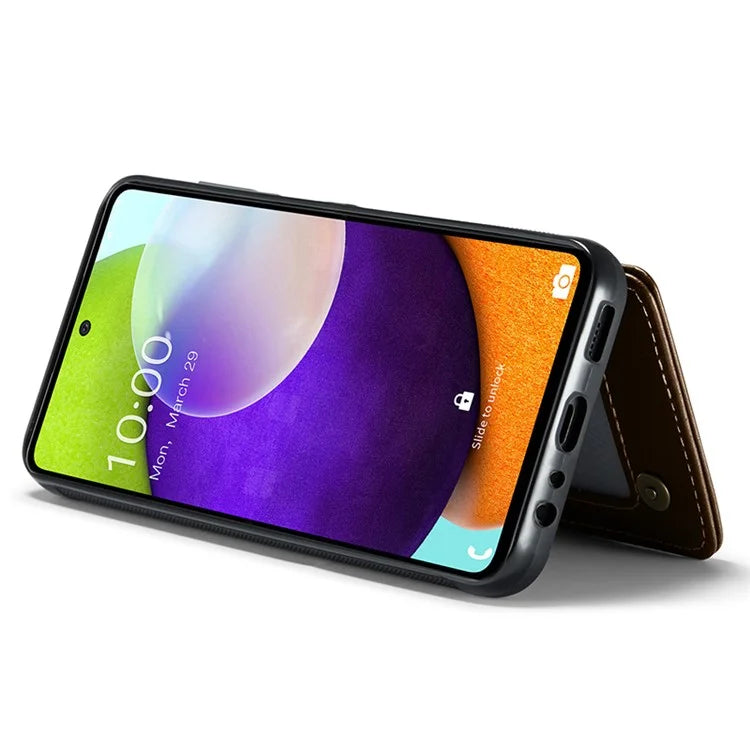 CASEME C22 Series for Samsung Galaxy A52 4G / 5G / A52s 5G Case Card Holder Kickstand Phone Cover