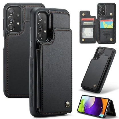 CASEME C22 Series for Samsung Galaxy A52 4G / 5G / A52s 5G Case Card Holder Kickstand Phone Cover