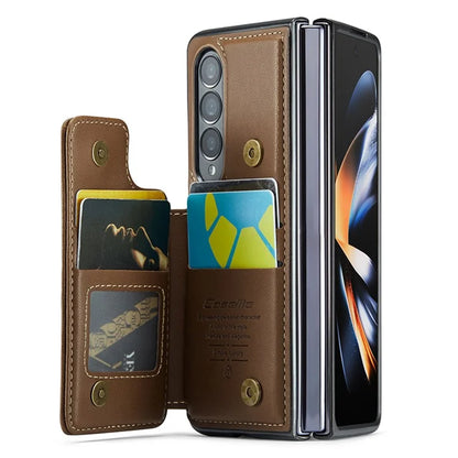 CASEME C22 Series for Samsung Galaxy Z Fold4 5G Case Glossy Kickstand Phone Protector