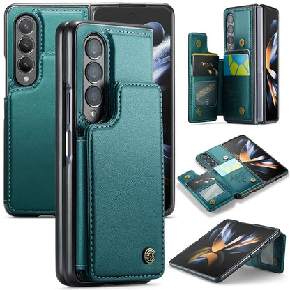 CASEME C22 Series for Samsung Galaxy Z Fold4 5G Case Glossy Kickstand Phone Protector