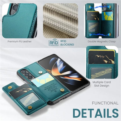 CASEME C22 Series for Samsung Galaxy Z Fold4 5G Case Glossy Kickstand Phone Protector