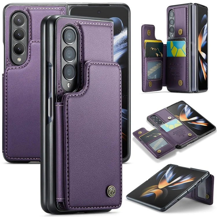CASEME C22 Series for Samsung Galaxy Z Fold4 5G Case Glossy Kickstand Phone Protector