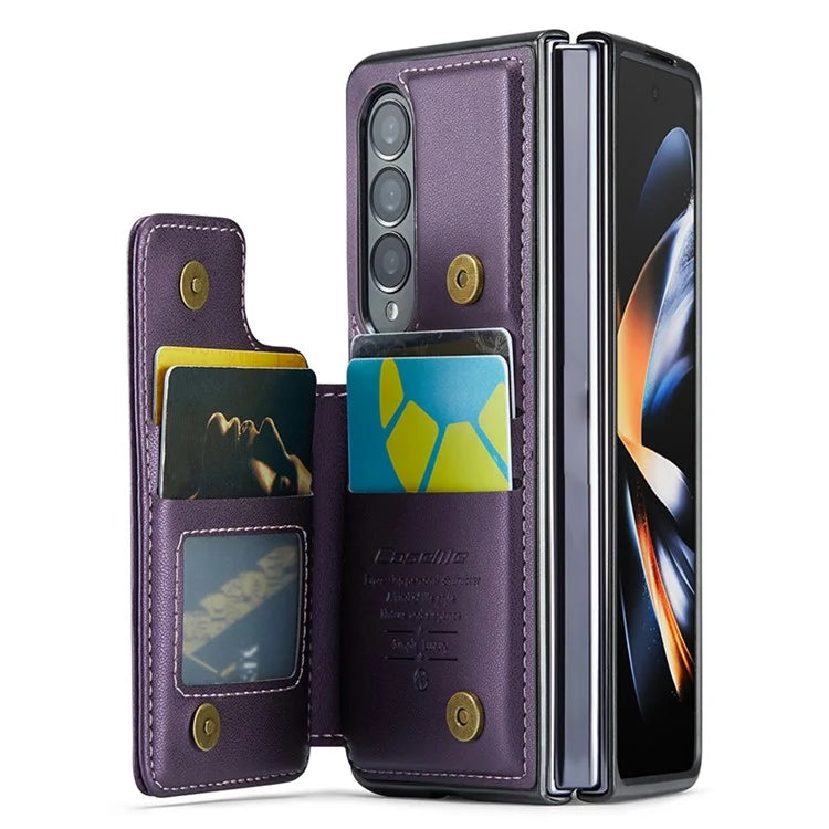CASEME C22 Series for Samsung Galaxy Z Fold4 5G Case Glossy Kickstand Phone Protector