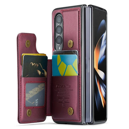 CASEME C22 Series for Samsung Galaxy Z Fold4 5G Case Glossy Kickstand Phone Protector