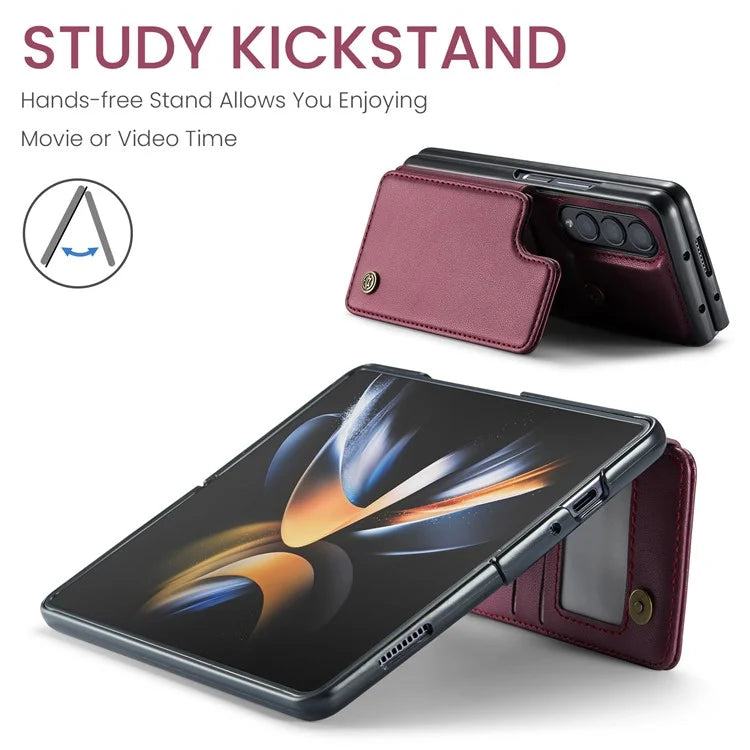 CASEME C22 Series for Samsung Galaxy Z Fold4 5G Case Glossy Kickstand Phone Protector