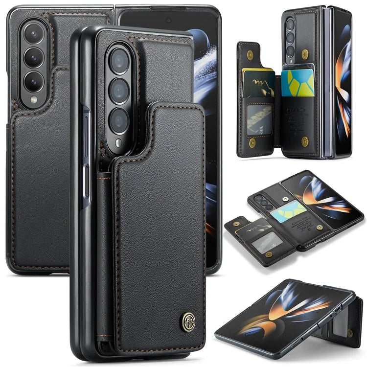 CASEME C22 Series for Samsung Galaxy Z Fold4 5G Case Glossy Kickstand Phone Protector