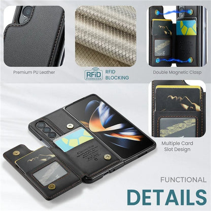 CASEME C22 Series for Samsung Galaxy Z Fold4 5G Case Glossy Kickstand Phone Protector