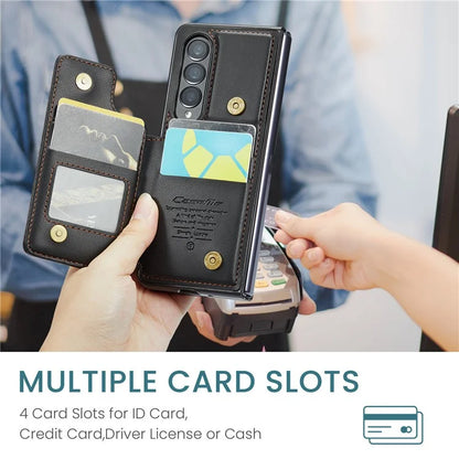 CASEME C22 Series for Samsung Galaxy Z Fold4 5G Case Glossy Kickstand Phone Protector