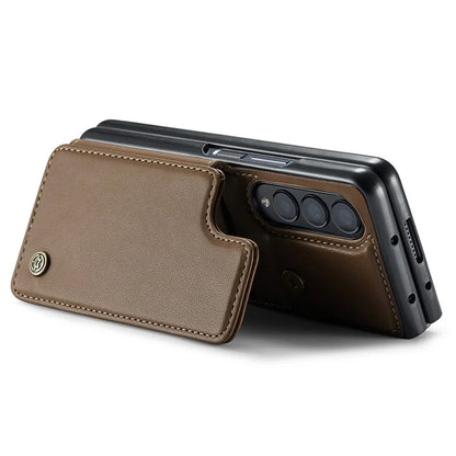 CASEME C22 Series for Samsung Galaxy Z Fold3 5G Case RFID Blocking 4 Card Slots Cellphone Cover