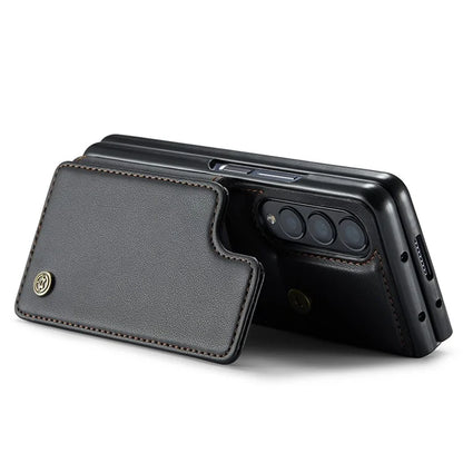 CASEME C22 Series for Samsung Galaxy Z Fold3 5G Case RFID Blocking 4 Card Slots Cellphone Cover