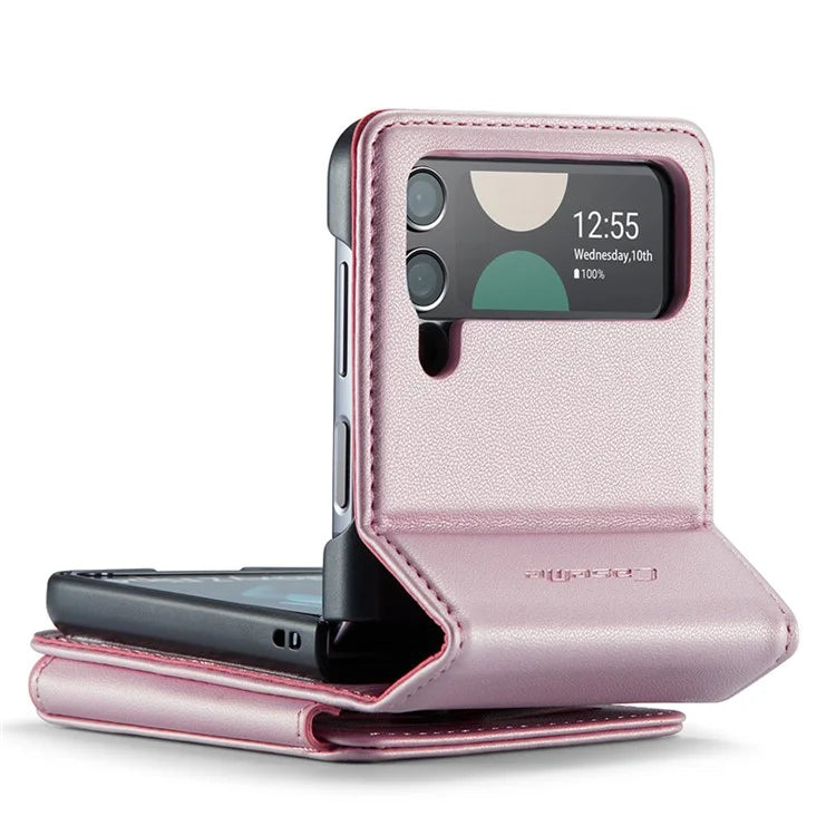CASEME C22 Series for Samsung Galaxy Z Flip3 5G Case Litchi Texture RFID Blocking Mobile Phone Cover