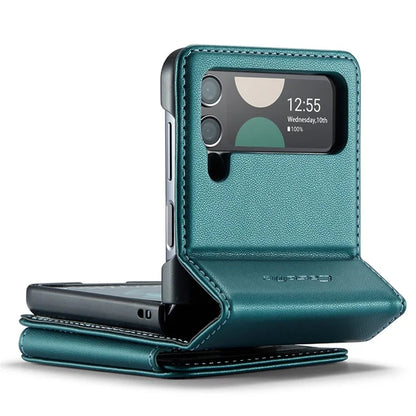CASEME C22 Series for Samsung Galaxy Z Flip3 5G Case Litchi Texture RFID Blocking Mobile Phone Cover