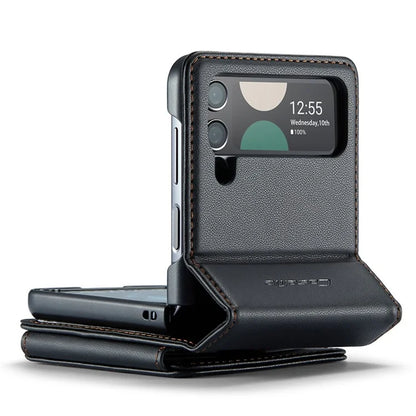 CASEME C22 Series for Samsung Galaxy Z Flip3 5G Case Litchi Texture RFID Blocking Mobile Phone Cover
