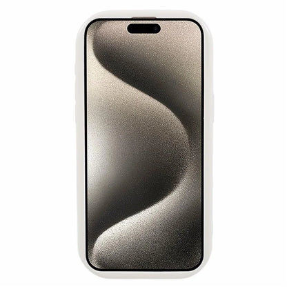For iPhone 15 Pro Max TPU Phone Case Wave Curly Frame Shape Shockproof Cover