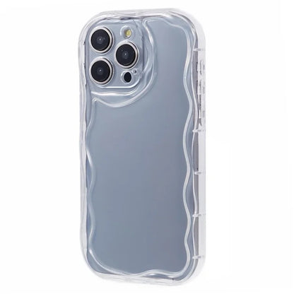 For iPhone 15 Pro TPU Phone Case Wavy Edge Protective Cover