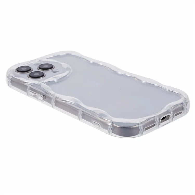 For iPhone 15 Pro TPU Phone Case Wavy Edge Protective Cover