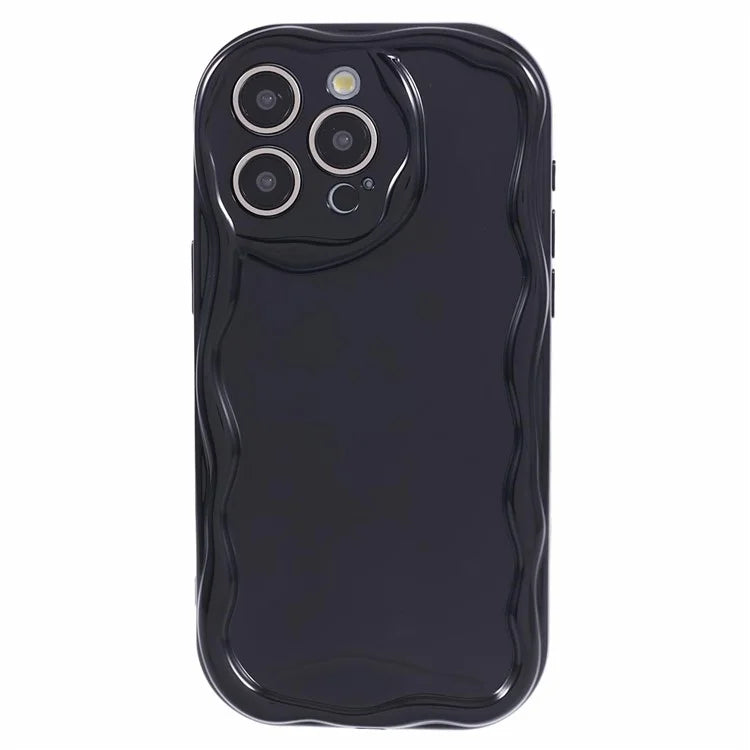 For iPhone 15 Pro TPU Phone Case Wavy Edge Protective Cover