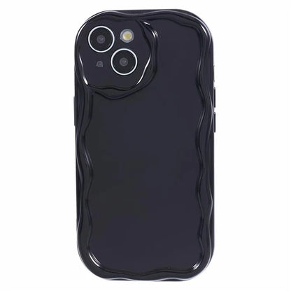 For iPhone 15 Plus Wavy Edge Case Shockproof TPU Phone Cover