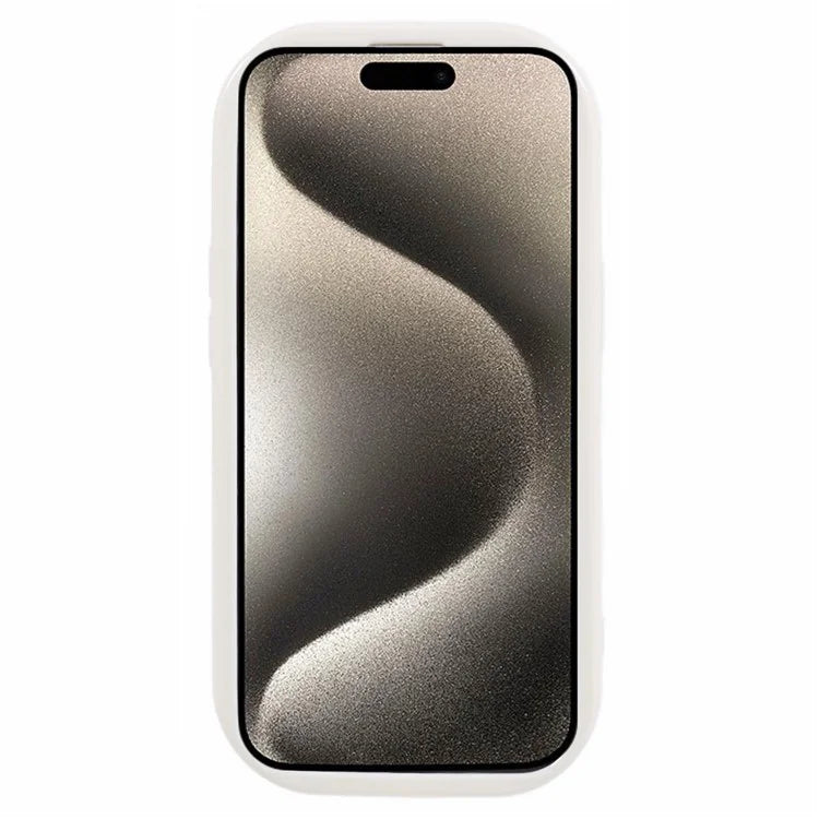 For iPhone 15 Plus Wavy Edge Case Shockproof TPU Phone Cover