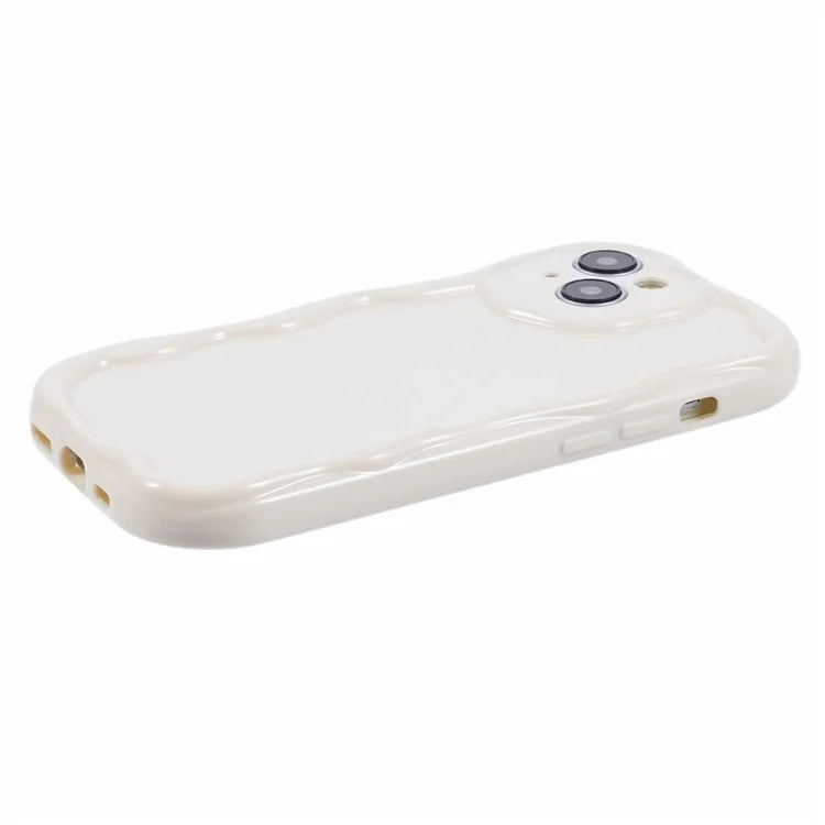 For iPhone 15 Plus Wavy Edge Case Shockproof TPU Phone Cover