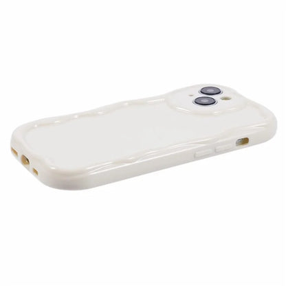 For iPhone 15 Plus Wavy Edge Case Shockproof TPU Phone Cover