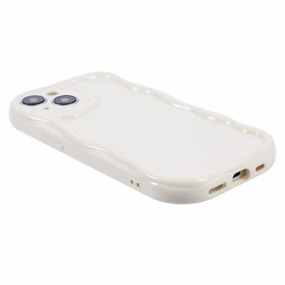For iPhone 15 Plus Wavy Edge Case Shockproof TPU Phone Cover