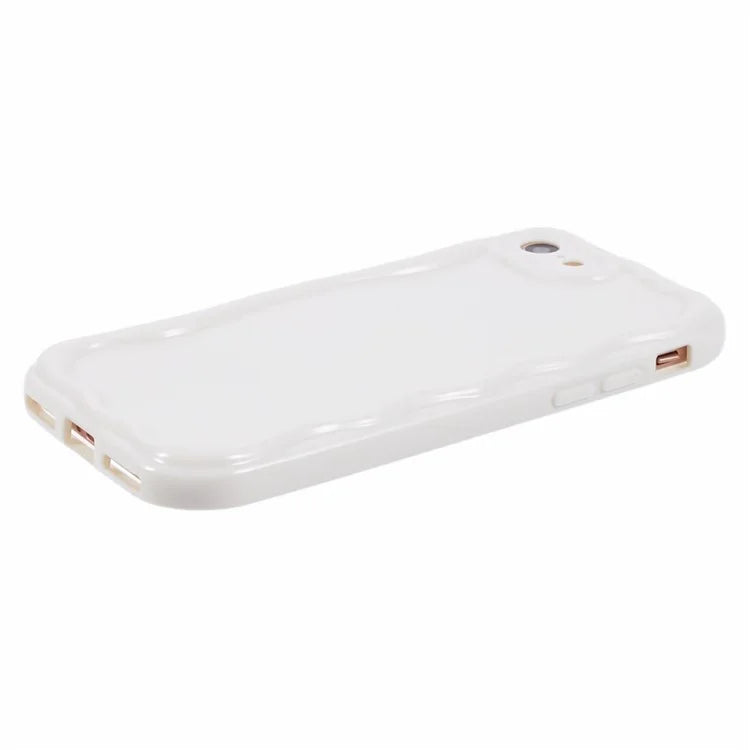 For iPhone 7 / 8 / SE (2020) / SE (2022) Phone Case Wave Shape Frame TPU Cover