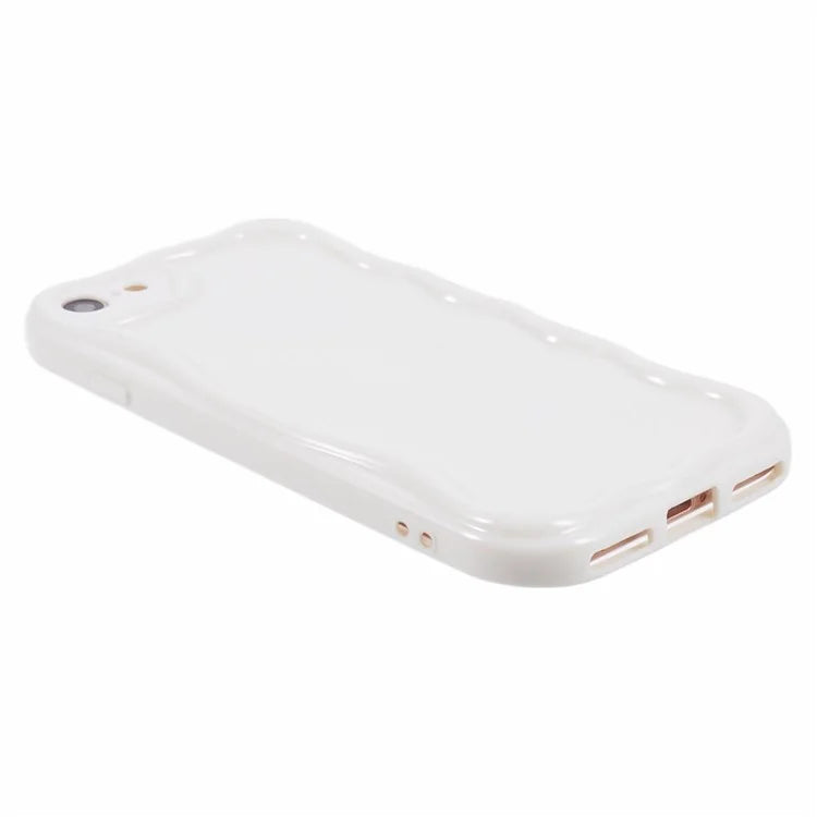 For iPhone 7 / 8 / SE (2020) / SE (2022) Phone Case Wave Shape Frame TPU Cover