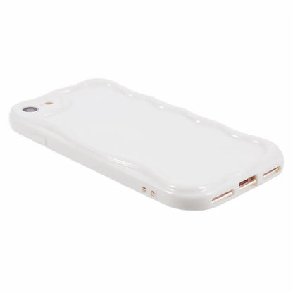 For iPhone 7 / 8 / SE (2020) / SE (2022) Phone Case Wave Shape Frame TPU Cover