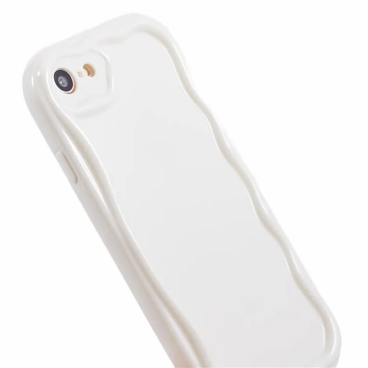 For iPhone 7 / 8 / SE (2020) / SE (2022) Phone Case Wave Shape Frame TPU Cover