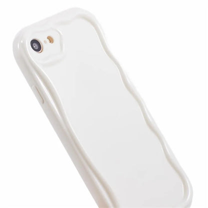 For iPhone 7 / 8 / SE (2020) / SE (2022) Phone Case Wave Shape Frame TPU Cover
