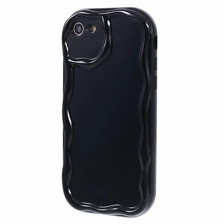 For iPhone 7 / 8 / SE (2020) / SE (2022) Phone Case Wave Shape Frame TPU Cover