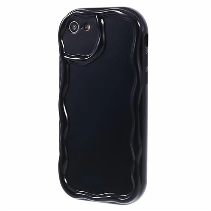 For iPhone 7 / 8 / SE (2020) / SE (2022) Phone Case Wave Shape Frame TPU Cover