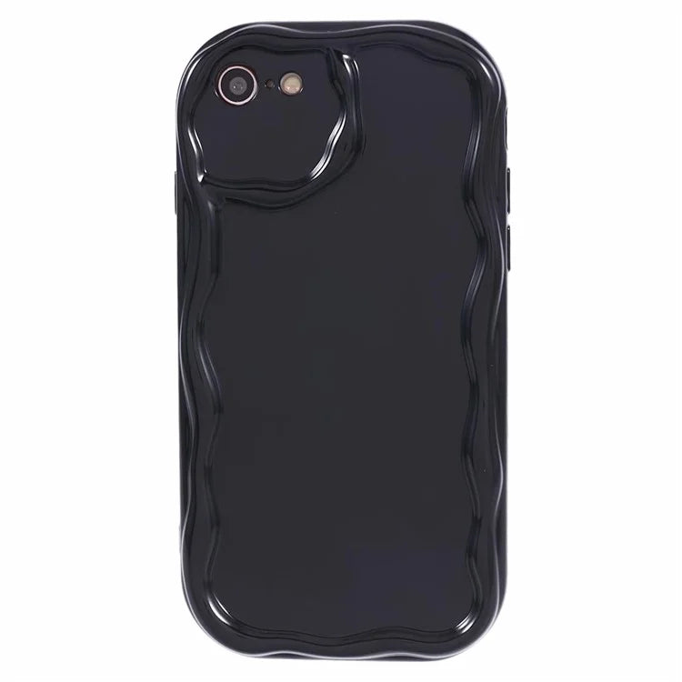 For iPhone 7 / 8 / SE (2020) / SE (2022) Phone Case Wave Shape Frame TPU Cover