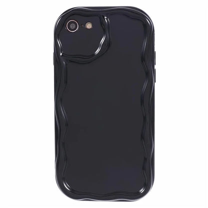 For iPhone 7 / 8 / SE (2020) / SE (2022) Phone Case Wave Shape Frame TPU Cover
