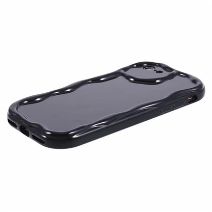 For iPhone 7 / 8 / SE (2020) / SE (2022) Phone Case Wave Shape Frame TPU Cover