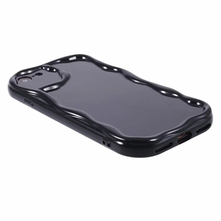 For iPhone 7 / 8 / SE (2020) / SE (2022) Phone Case Wave Shape Frame TPU Cover