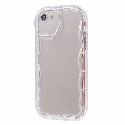 For iPhone 7 / 8 / SE (2020) / SE (2022) Phone Case Wave Shape Frame TPU Cover